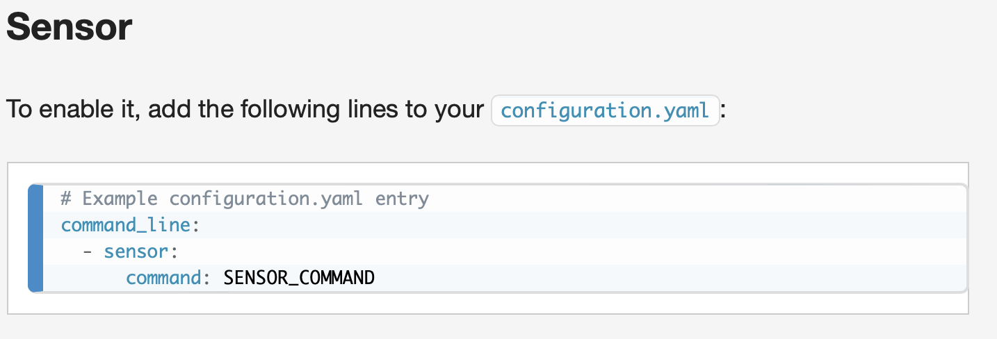 Command Line - Neue Konfiguration