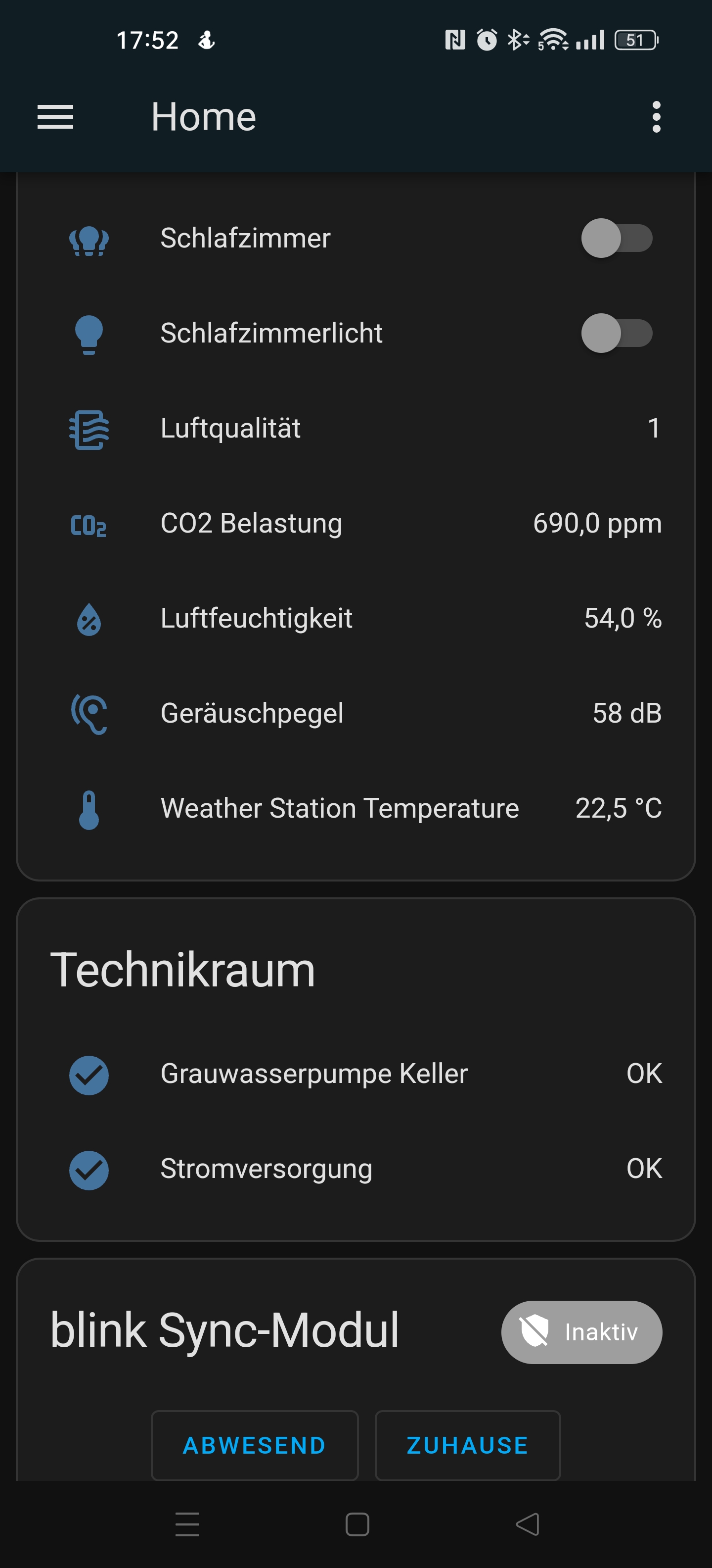 ESPHome ESP32 im Technikraum